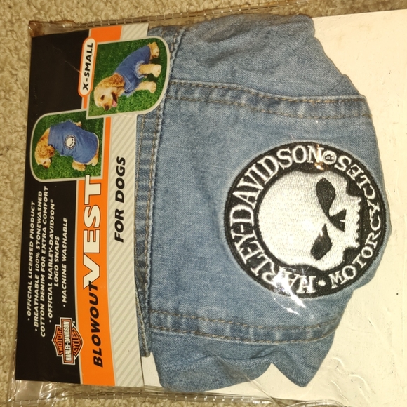 NEW Harley Davidson Blowout Dog Vest XS
